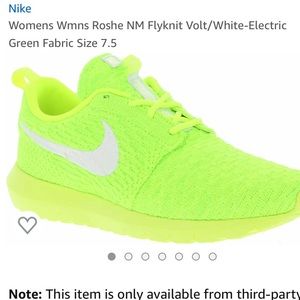 Nike neon yellow roshe NM Nike knit VOLT!!